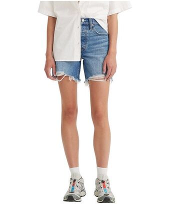 Mark's Levi's women's 501 high rise jean shorts - medium indigo offer