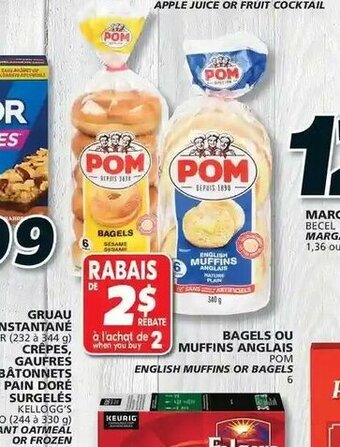 IGA Bagels Ou Muffins Anglais offer