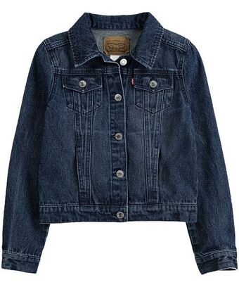 Mark's Levi's girls' 7-16 years trucker jean jacket - dark wash offer