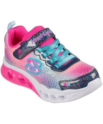 Mark's Skechers preschool girls flutter heart lights sneakers - navy/multi offer