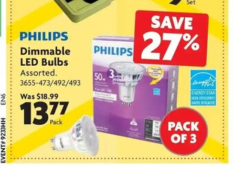 Home Hardware Dimmable led bulbs offer