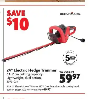 Home Hardware 24" Electric Hedge Trimmer offer
