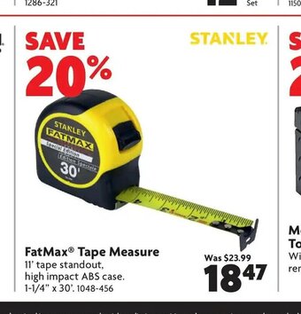 Home Hardware Fatmax Tape Measure offer