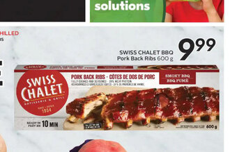 Sobeys Swiss Chalet BBQ Pork back Ribs offer