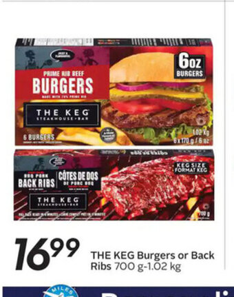 Sobeys THE KEG Burgers offer