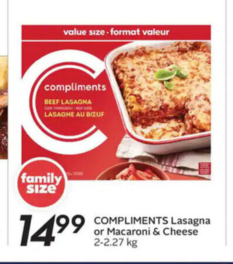 Sobeys Lasagna offer