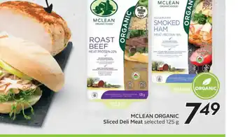 Sobeys MCLEAN ORGANIC offer