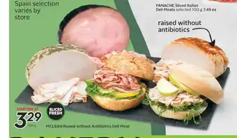 Sobeys MCLEAN Raised Without Antibiotics Deli Meat offer