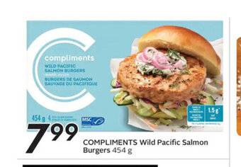 Sobeys Wild Pacific Salmon Burgers offer