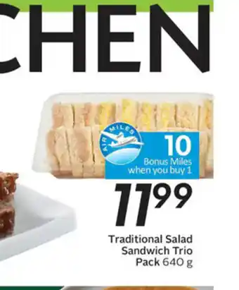 Sobeys Traditional Salad Sadwich Trio Pack offer