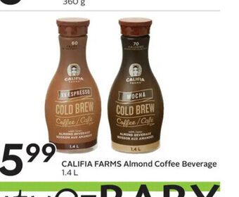 Sobeys Califia Farms Almond Coffee Beverage offer