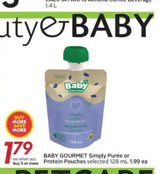 Sobeys baby Gourmet Simply Purèe offer