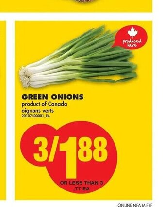 No Frills Green Onions offer