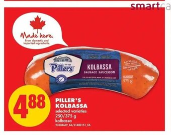 No Frills Piller's Kolbassa offer