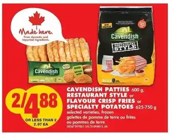 No Frills Cavendish Patties offer