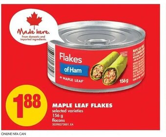 No Frills Maple Leaf Flakes offer