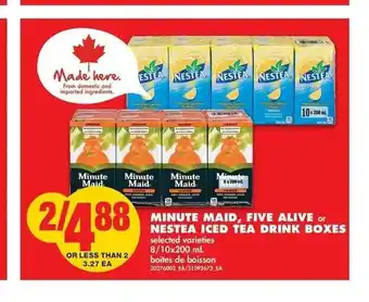 No Frills Minute maid, Five Alive offer