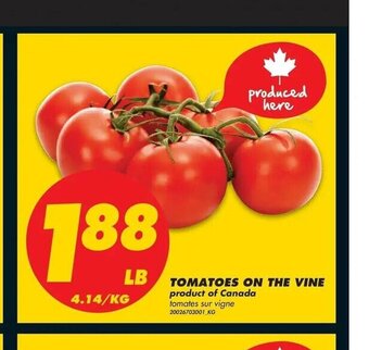 No Frills Tomatoes On The Vine offer