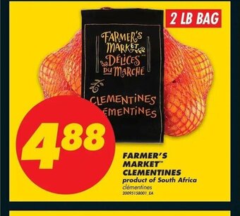 No Frills Farmer's market Clementines offer