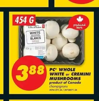 No Frills White or Cremini Mushrooms offer