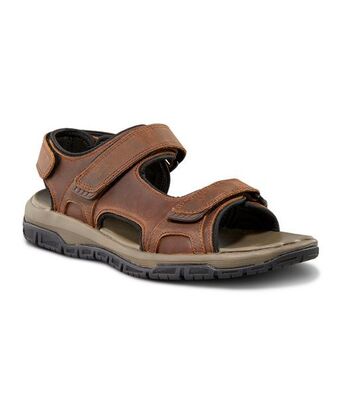 Mark's Men's sacramento nestfit freshtech 3-strap sandals - dark brown offer