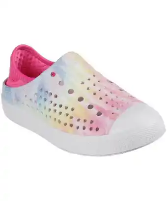 Mark's Skechers girls' preschool guzman steps slip on shoes - white multi offer