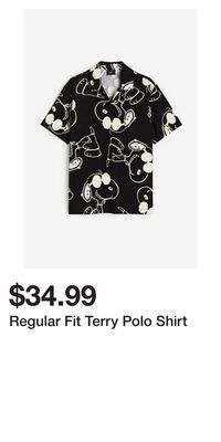 H&M Regular fit terry polo shirt offer