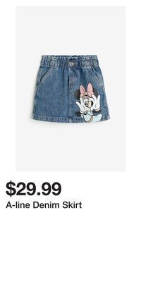 H&M A-line denim skirt offer