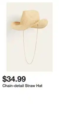 H&M Chain-detail straw hat offer
