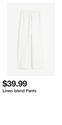 H&M Linen-blend pants offer