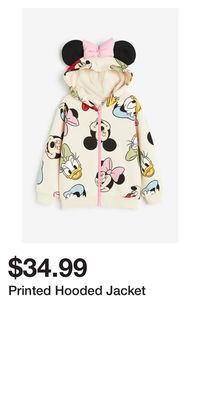 H&M Printed hooded jacket offer