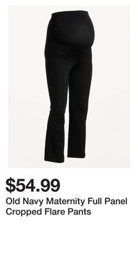 Old Navy Old navy maternity full panel cropped flare pants offer