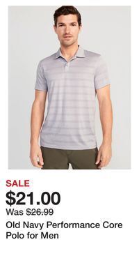Old Navy Old navy performance core polo for men offer