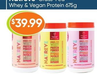 Healthy Planet Natreve grass-fed whey & vegan protein offer
