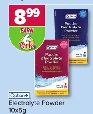 PharmaChoice Option+ electrolyte powder offer