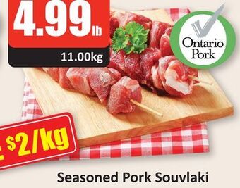 Starsky Seasoned pork souvlaki offer