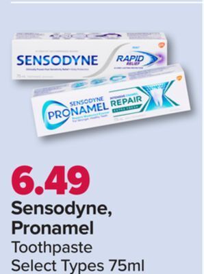 PharmaChoice Sensodyne, pronamel toothpaste offer
