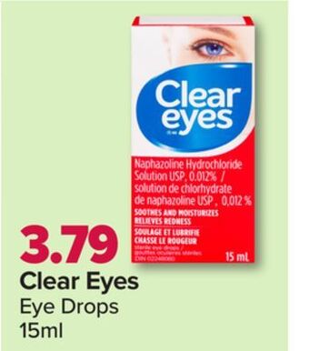 PharmaChoice Clear eyes eye drops offer