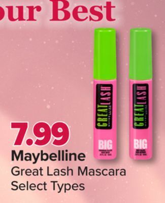 PharmaChoice Maybelline great lash mascara offer