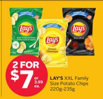 Rexall Lay's xxl family size potato chips offer