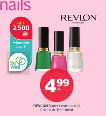 Rexall Revlon super lustrous nail colour or treatment offer
