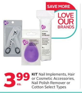 Rexall Kit nail implements, hair or cosmetic accessories, nail polish remover or cotton offer