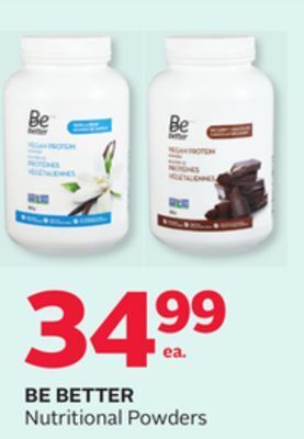 Rexall Be better nutritional powders offer