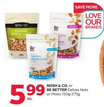 Rexall Nosh & co. or be better deluxe nuts or mixes offer