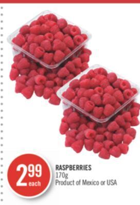 Shoppers Drug Mart Raspberries offer