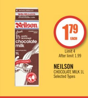 Shoppers Drug Mart Neilson chocolate milk offer