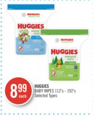 Shoppers Drug Mart Huggies baby wipes offer