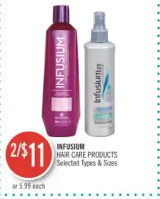 Shoppers Drug Mart Infusium hair care products offer