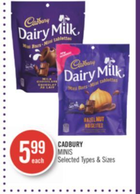 Shoppers Drug Mart Cadbury minis offer