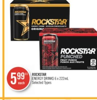 Shoppers Drug Mart Rockstar energy drinks offer